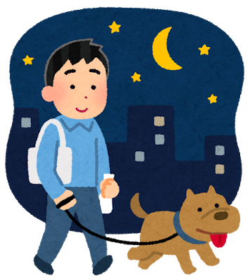 pet_dog_sanpo_yoru_man.png